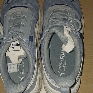 Puma Athletic Shoes - Blue and White